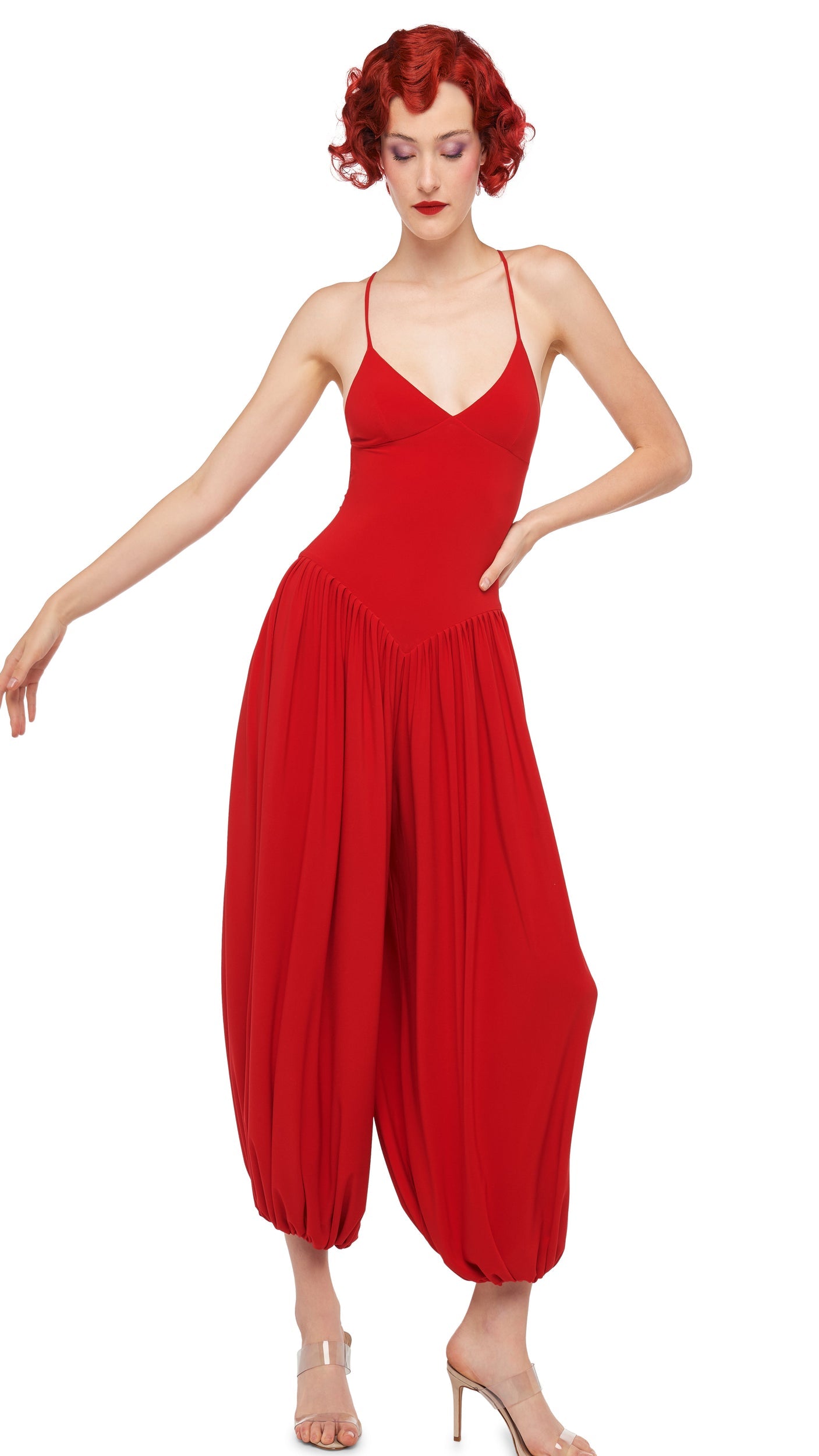 KENNY JUMPSUIT Tiger Red | Norma Kamali Women