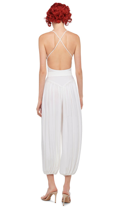 KENNY JUMPSUIT Snow White | Norma Kamali Women