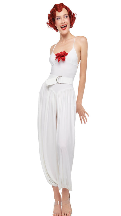 KENNY JUMPSUIT Snow White | Norma Kamali Women