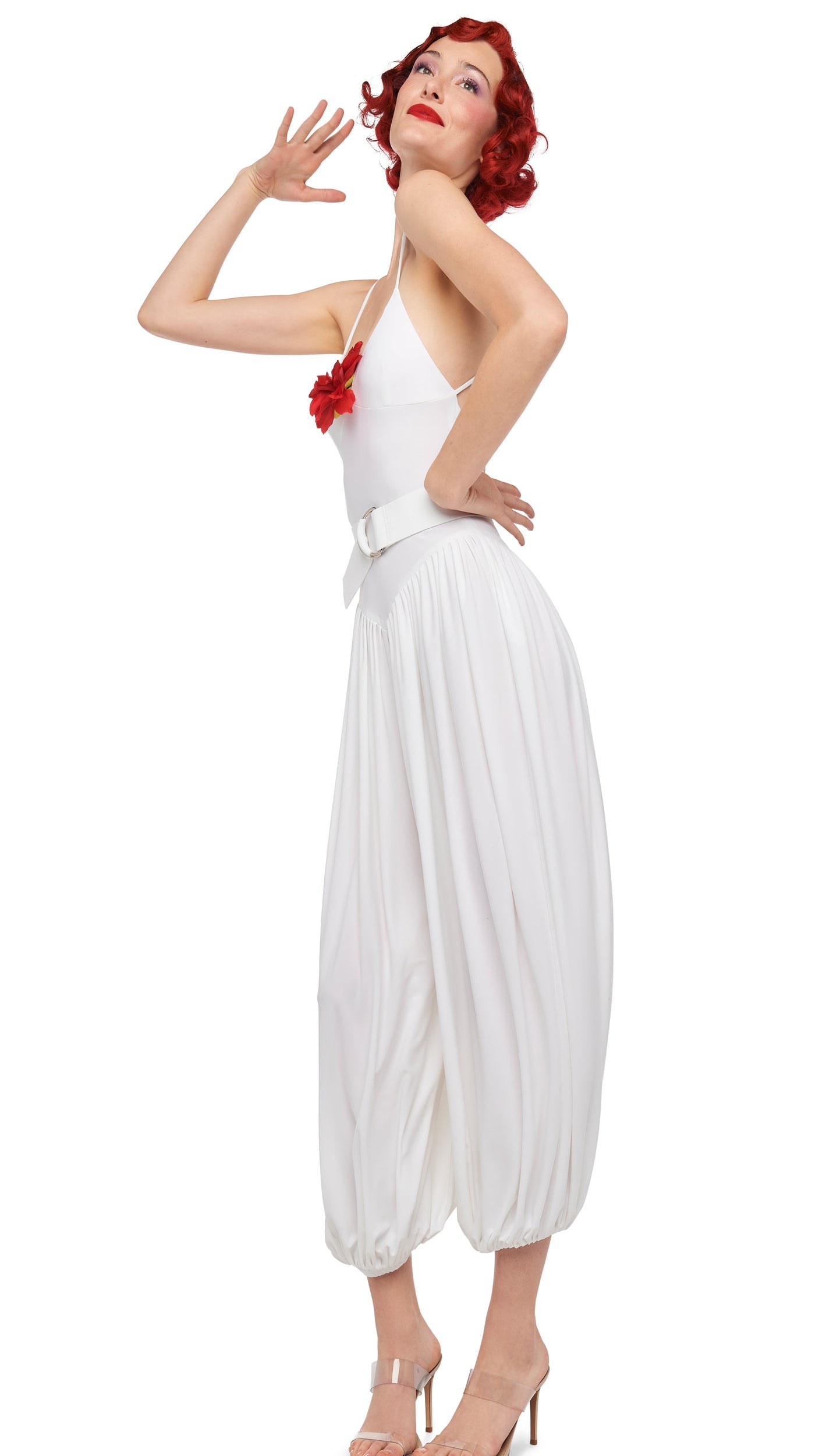 KENNY JUMPSUIT Snow White | Norma Kamali Women