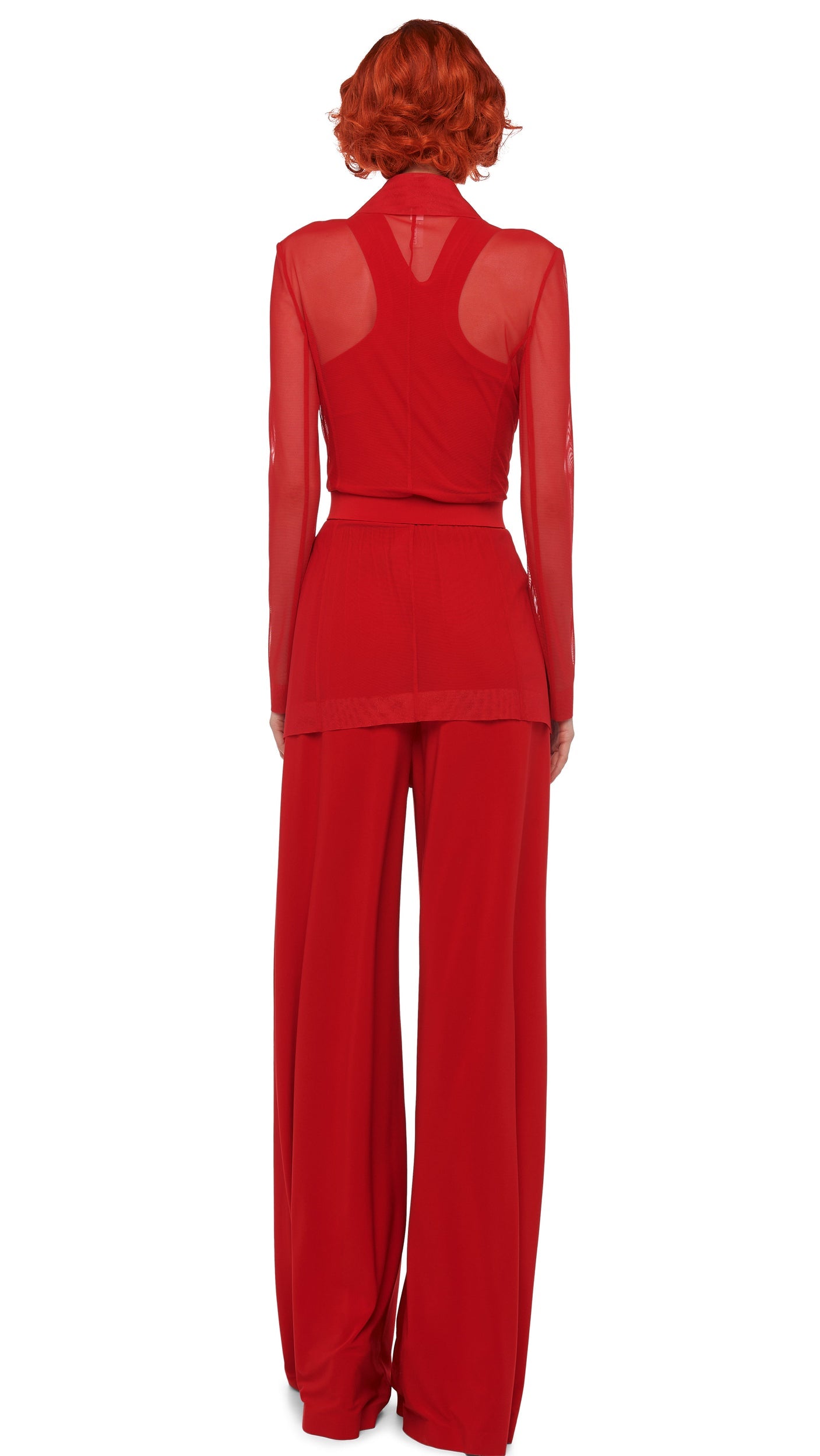 MENS PLEAT PANT Tiger Red | Norma Kamali Women