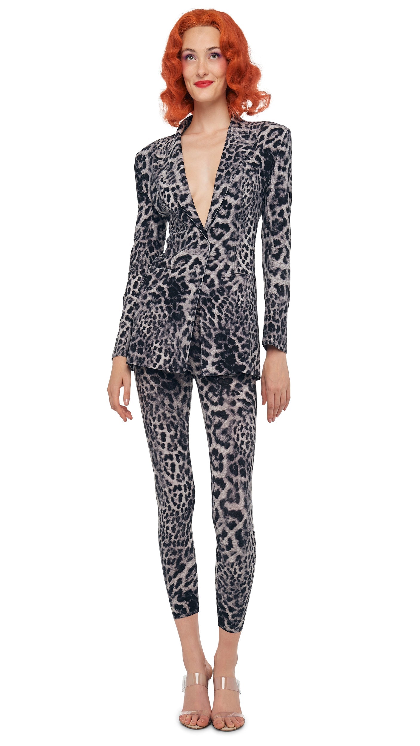 CROPPED LEGGING W/O WAISTBAND Animal | Norma Kamali Women