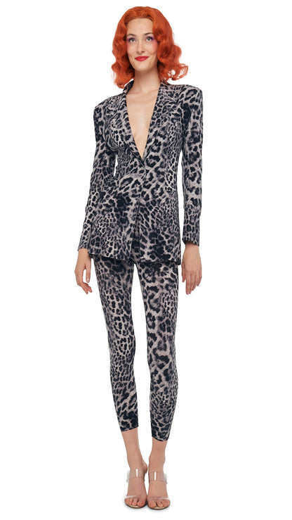 CROPPED LEGGING W/O WAISTBAND Animal | Norma Kamali Women