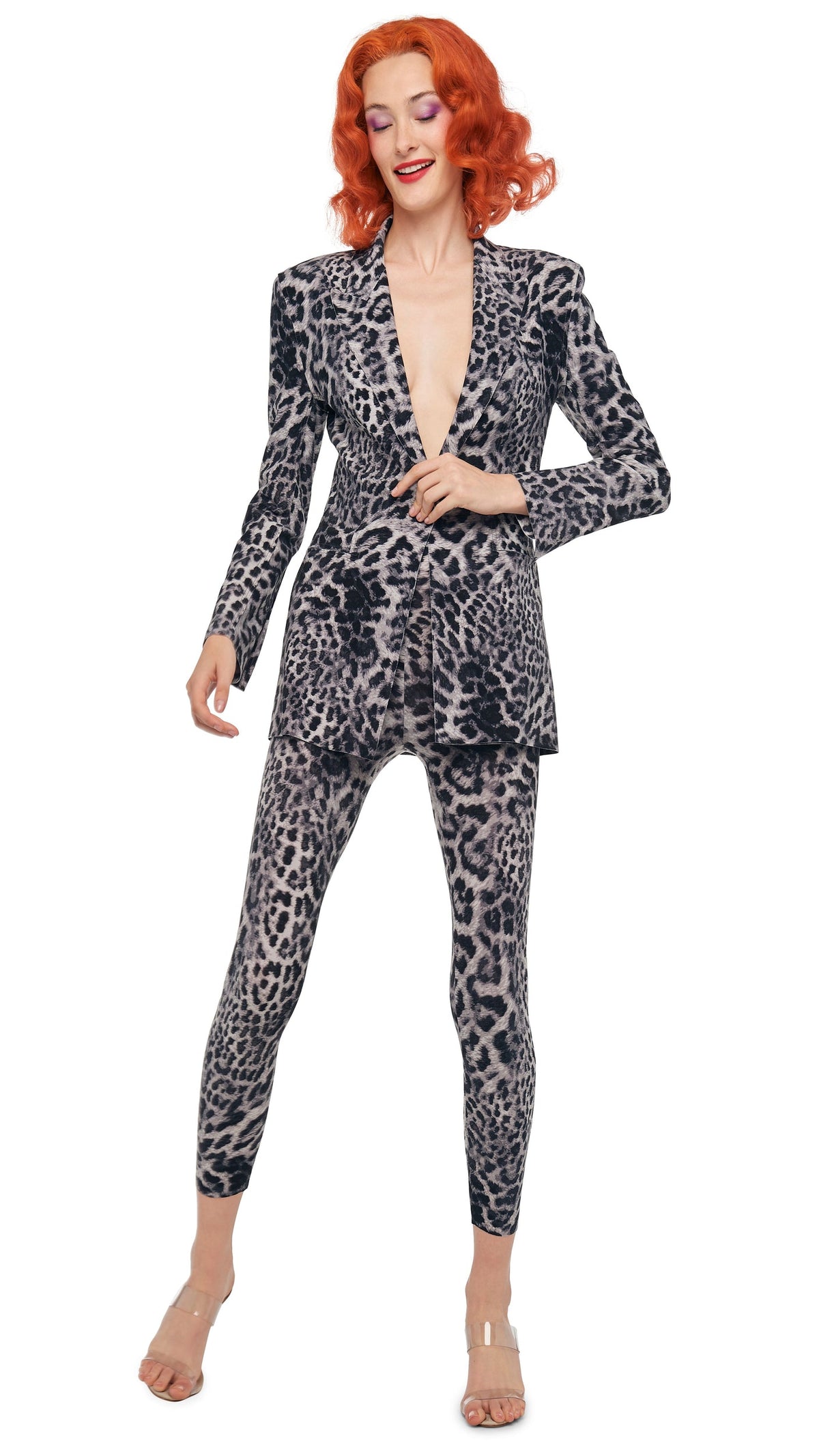 CROPPED LEGGING W/O WAISTBAND Animal | Norma Kamali Women