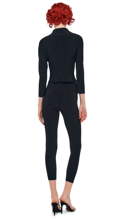 CROPPED LEGGING W/O WAISTBAND Black | Norma Kamali Women