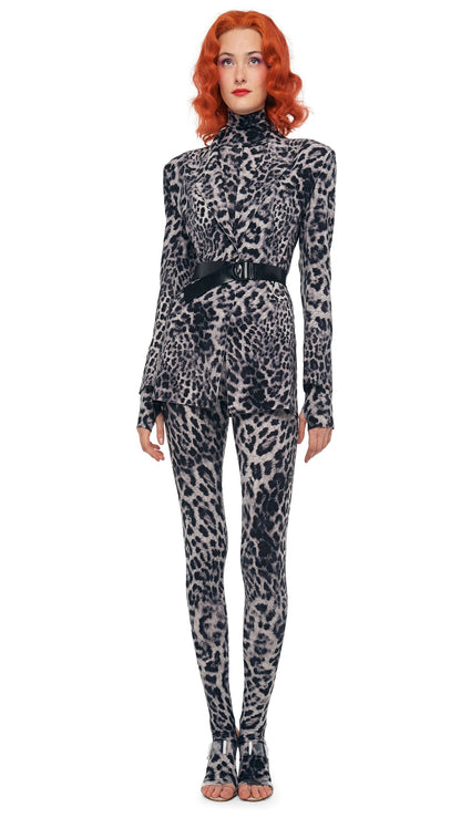 CLASSIC SINGLE BREASTED JACKET Animal | Norma Kamali Women