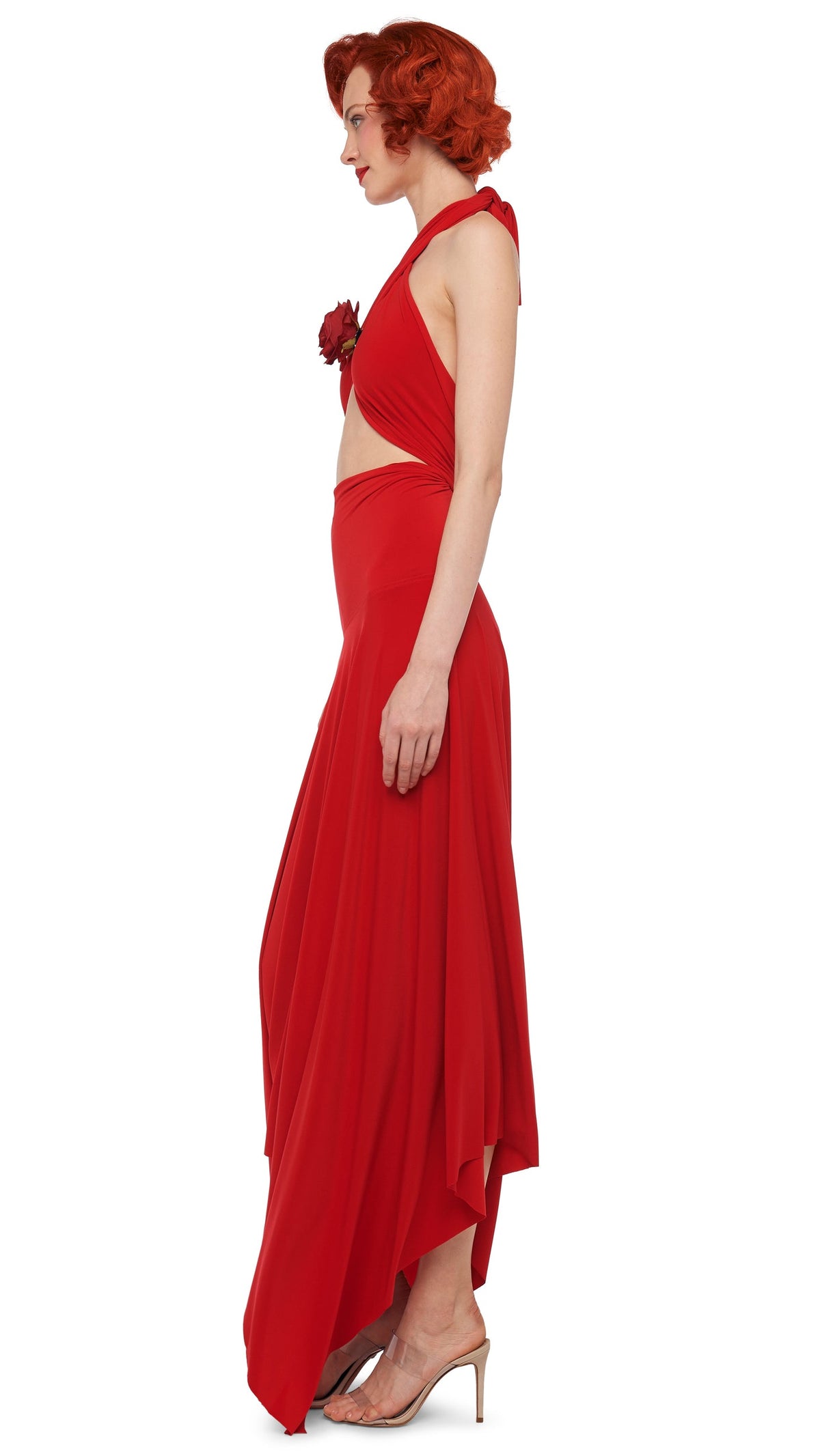 CONVERTIBLE MIDCALF Tiger Red | Norma Kamali Women