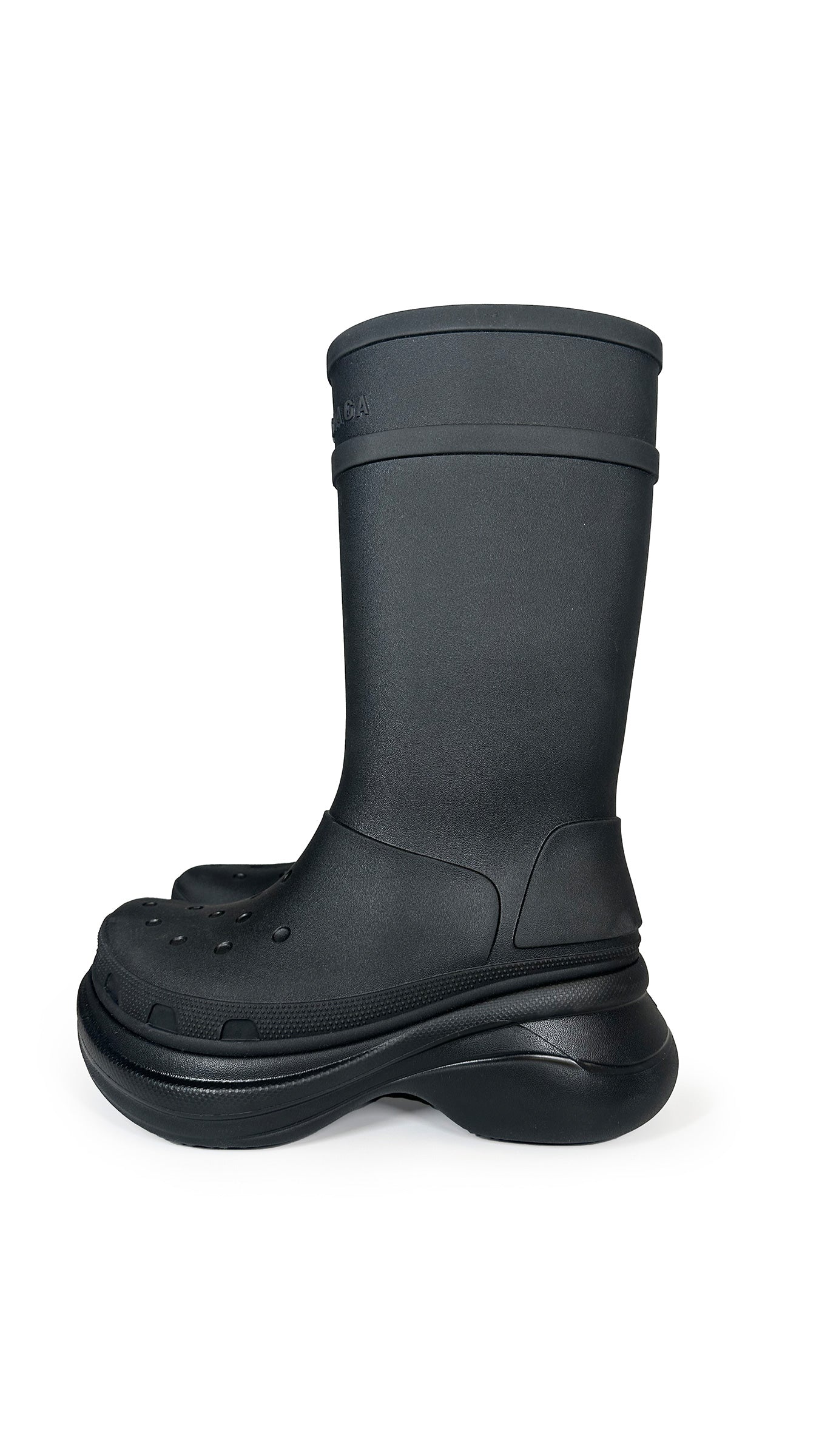 CROCS X BALENCIAGA BOOT TO KNEE  | Norma Kamali Women