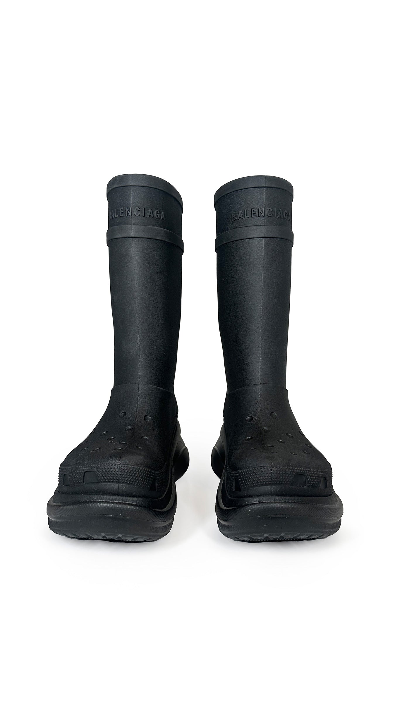 CROCS X BALENCIAGA BOOT TO KNEE  | Norma Kamali Women