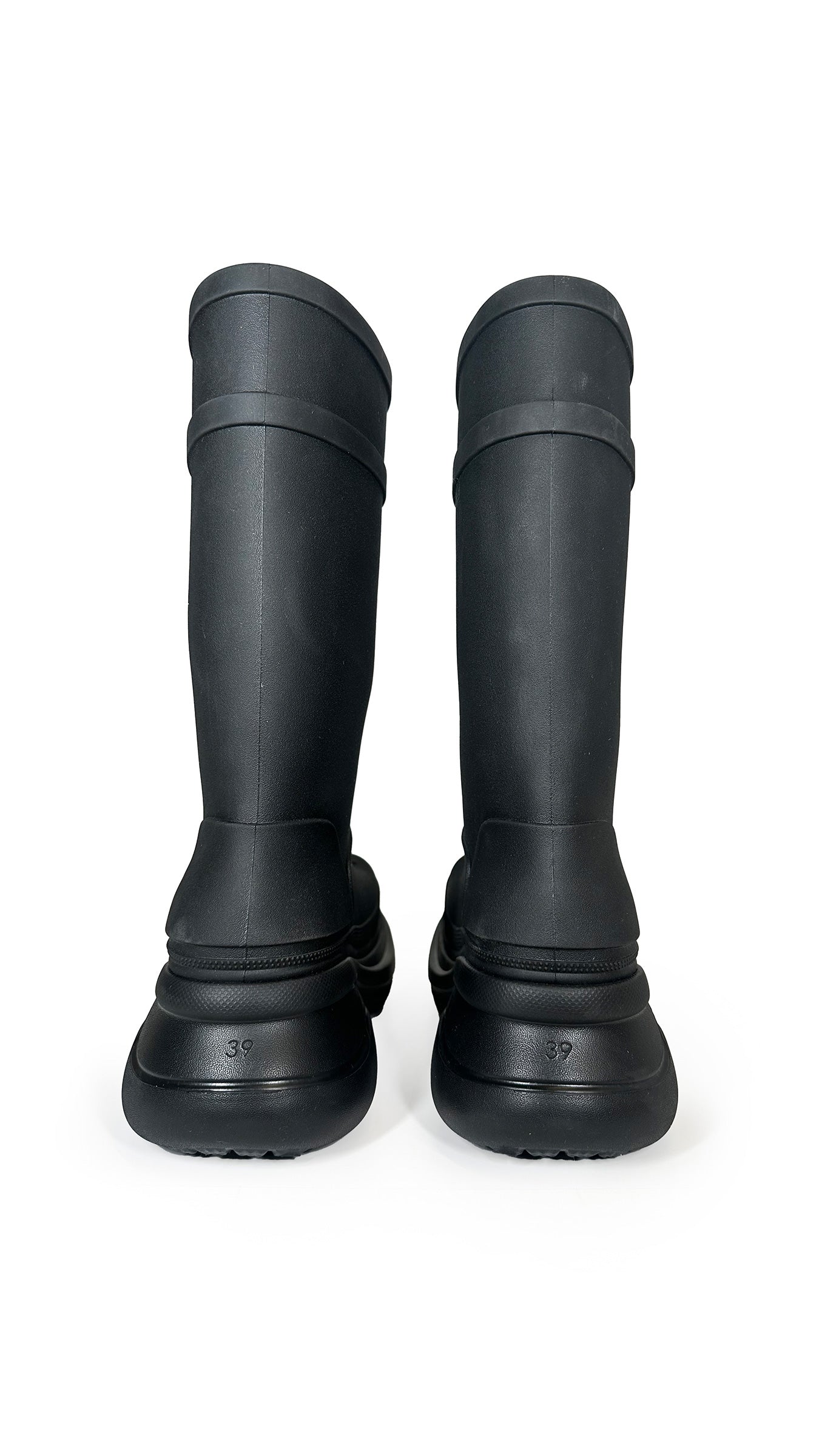 CROCS X BALENCIAGA BOOT TO KNEE  | Norma Kamali Women