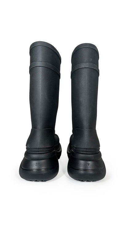CROCS X BALENCIAGA BOOT TO KNEE  | Norma Kamali Women