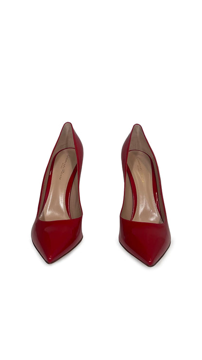GIANVITO ROSSI PATENT LEATHER PARIS PUMPS  | Norma Kamali Women