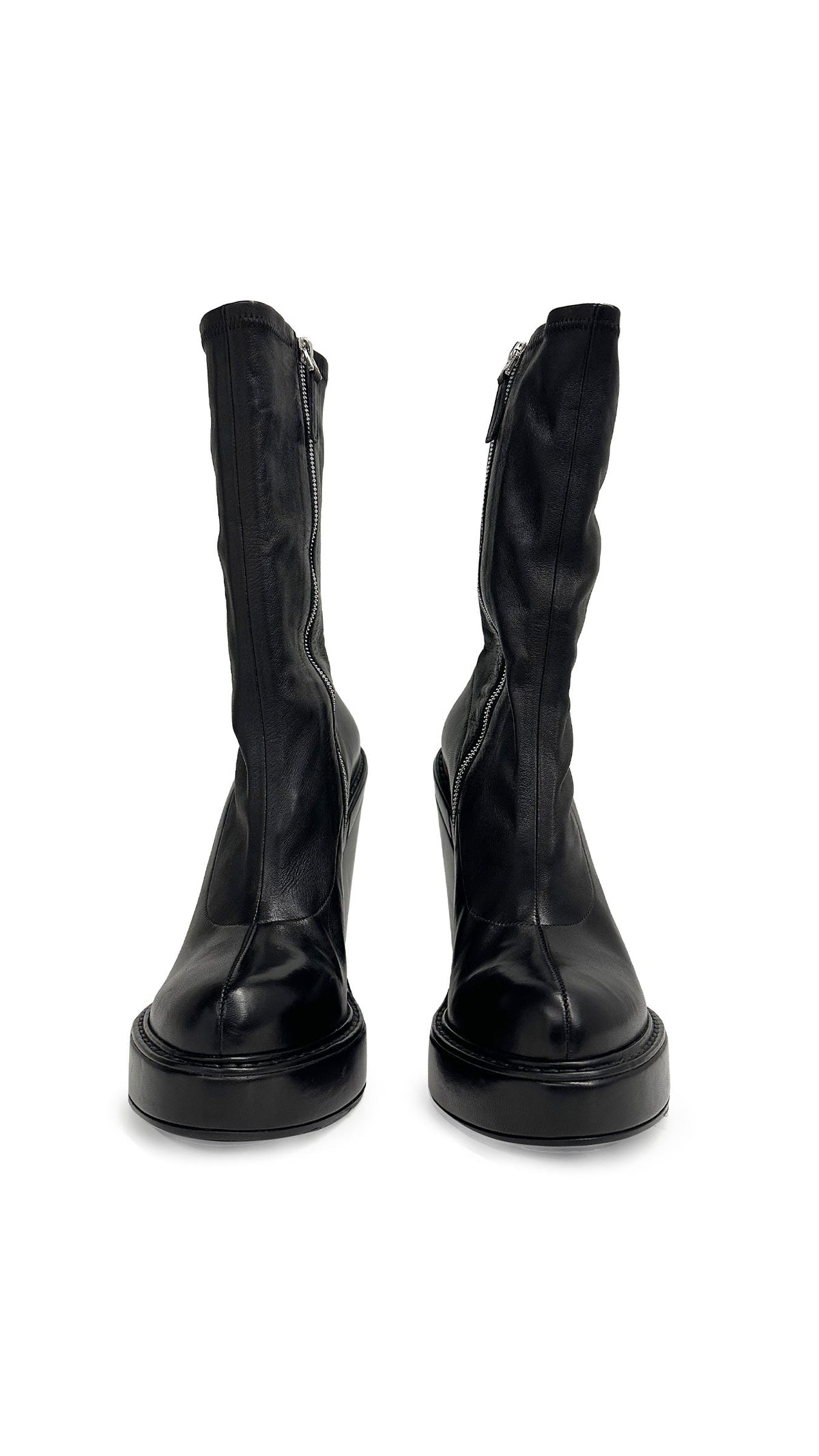 GIVENCHY STRETCH LEATHER ANKLE BOOTIE  | Norma Kamali Women