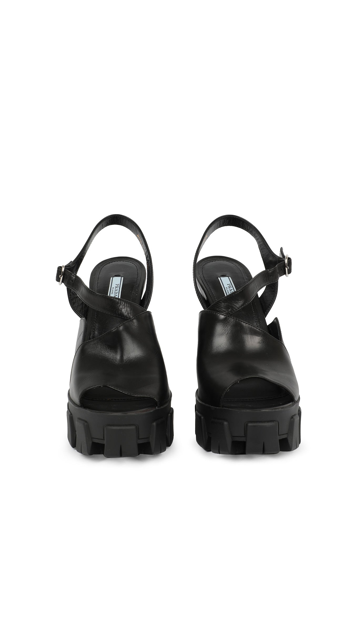 PRADA LUG SOLE ANKLE STRAP PLATFORM SANDAL  | Norma Kamali Women