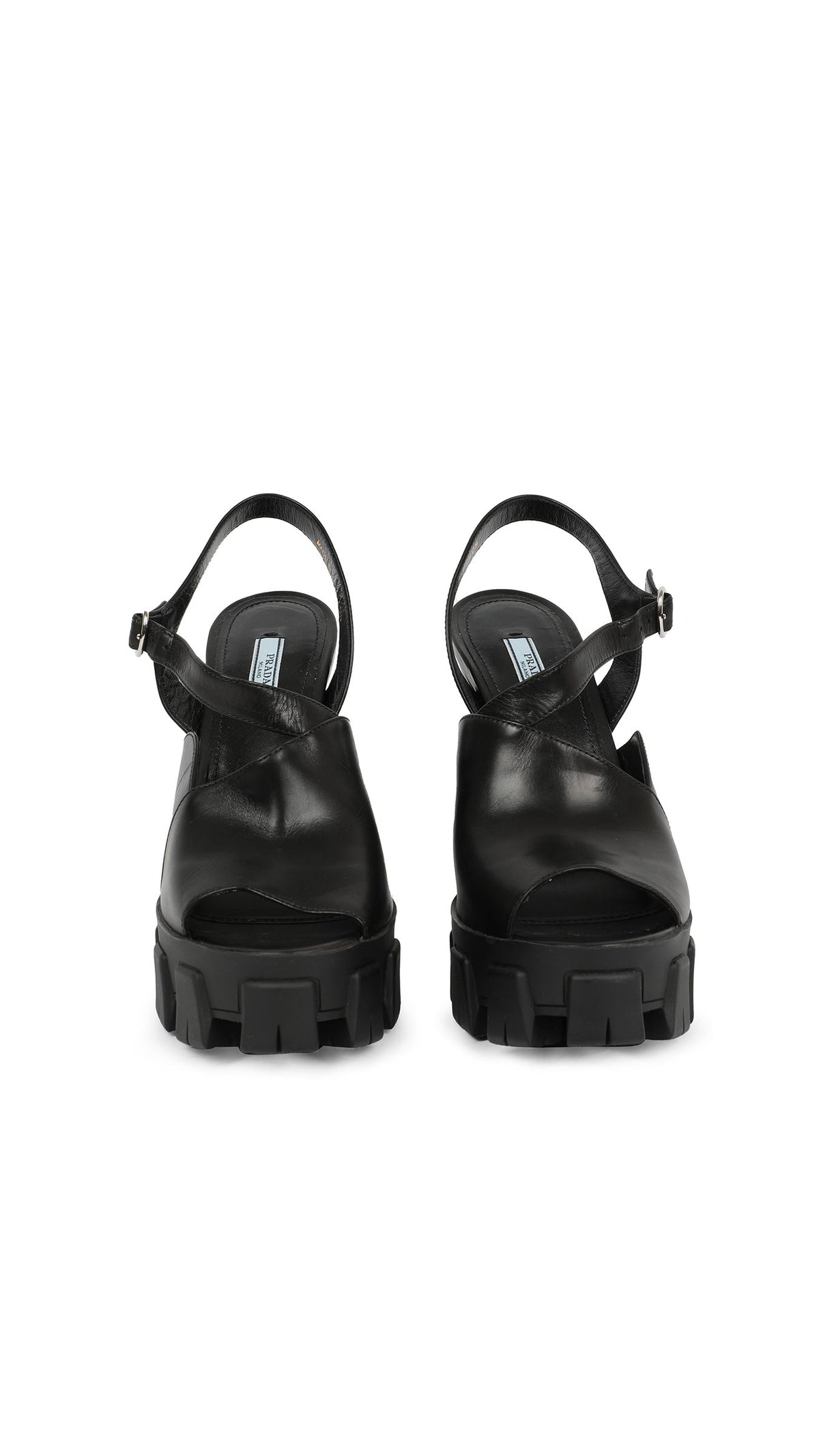 PRADA LUG SOLE ANKLE STRAP PLATFORM SANDAL  | Norma Kamali Women
