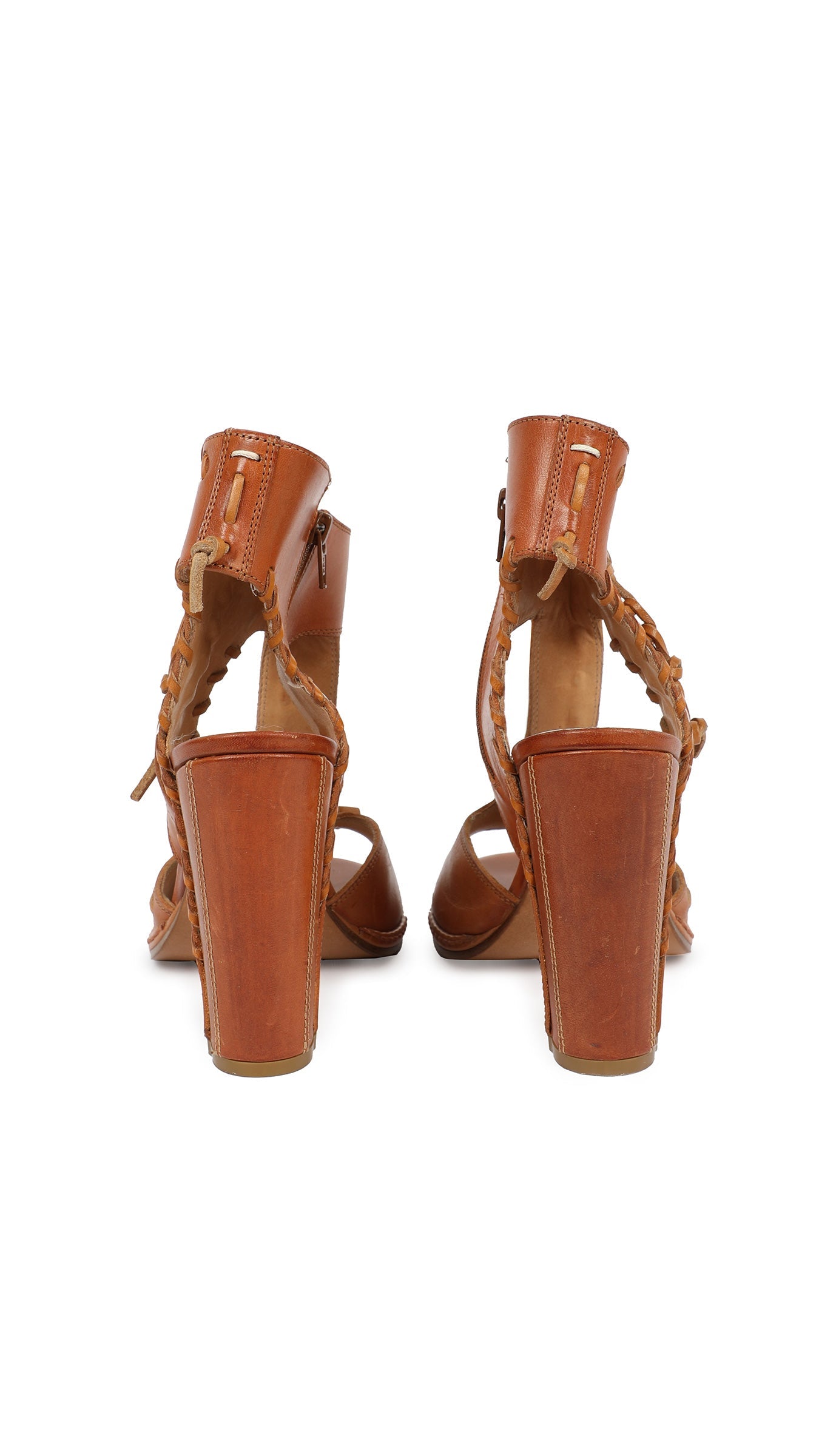 MAISON MARGIELA LEATHER WHIP STITCH SANDAL  | Norma Kamali Women