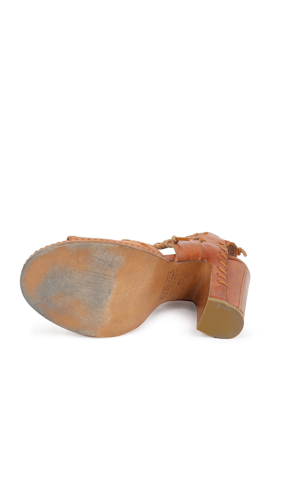 MAISON MARGIELA LEATHER WHIP STITCH SANDAL  | Norma Kamali Women