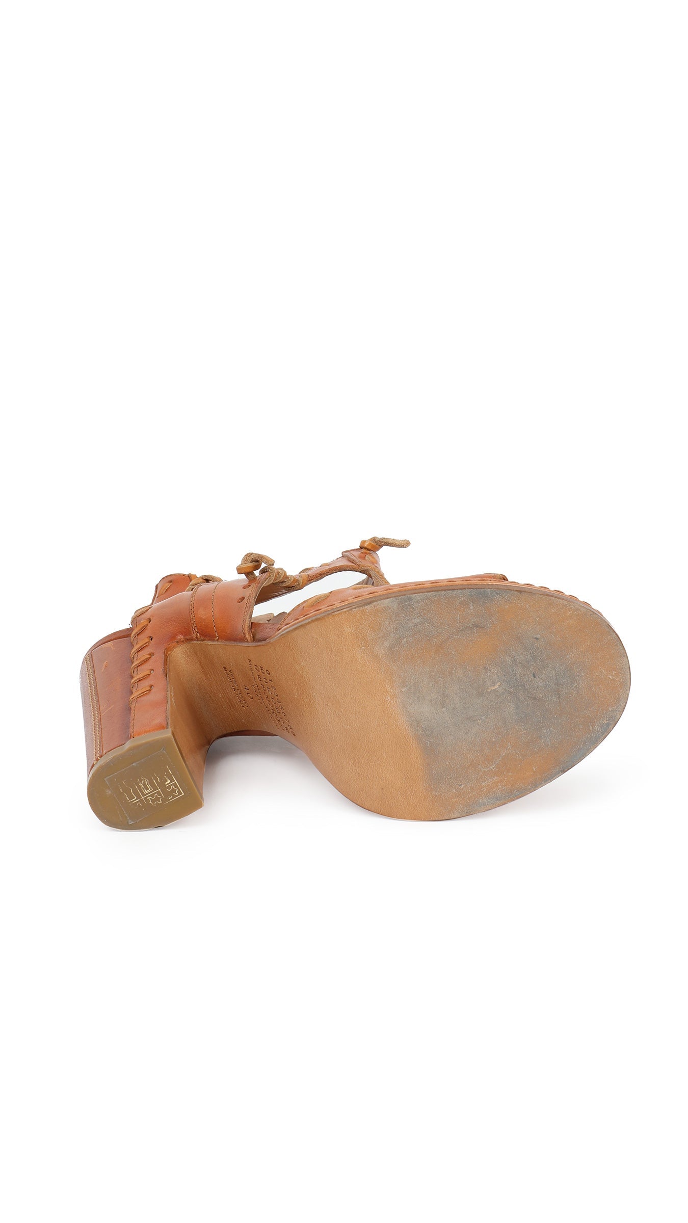 MAISON MARGIELA LEATHER WHIP STITCH SANDAL  | Norma Kamali Women