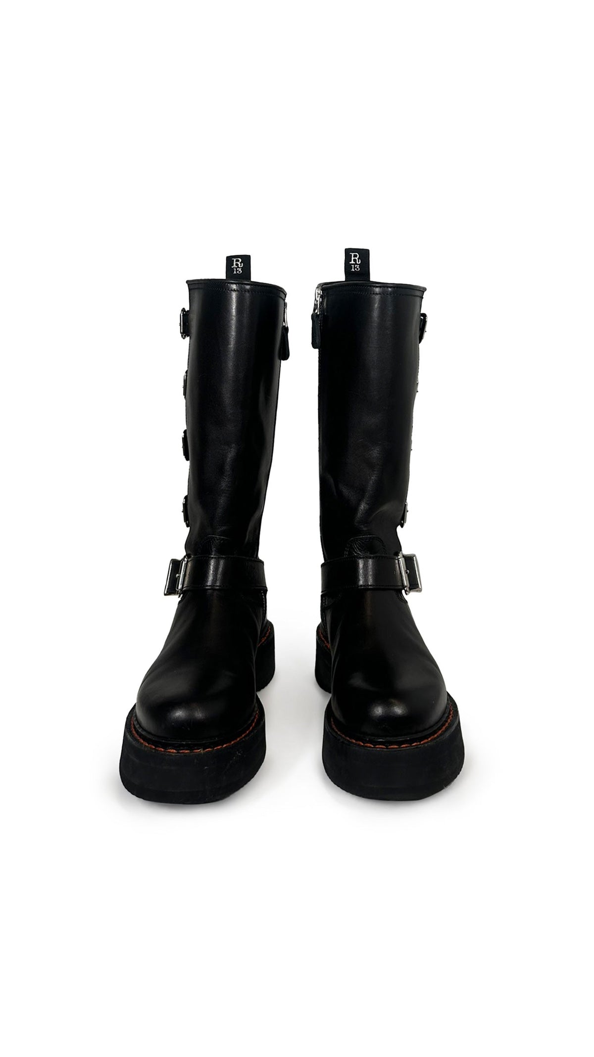 R13 HIGH MOTO BOOTS  | Norma Kamali Women