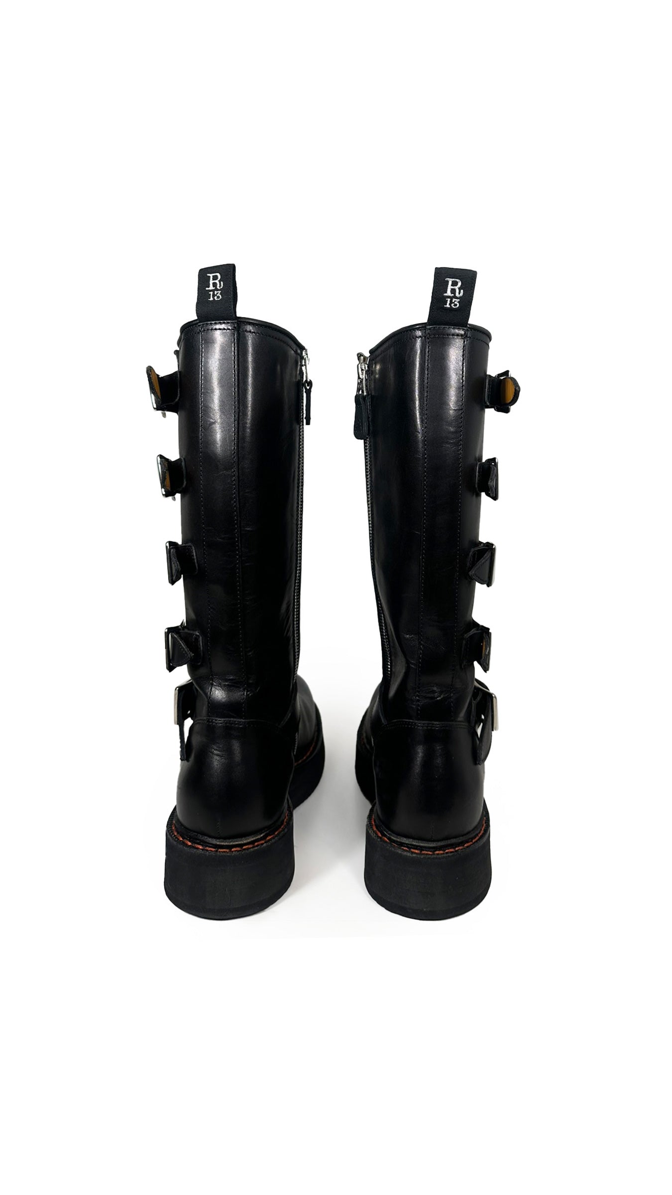 R13 HIGH MOTO BOOTS  | Norma Kamali Women