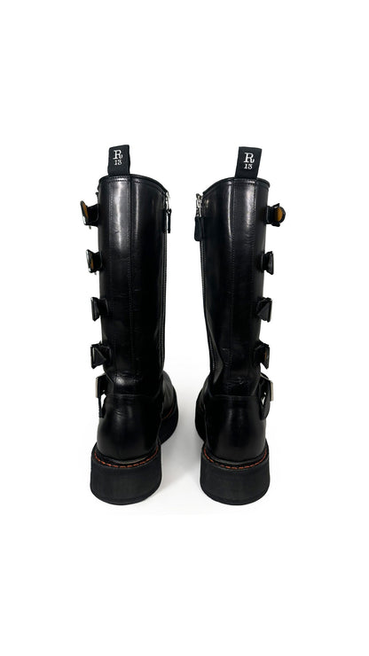 R13 HIGH MOTO BOOTS  | Norma Kamali Women