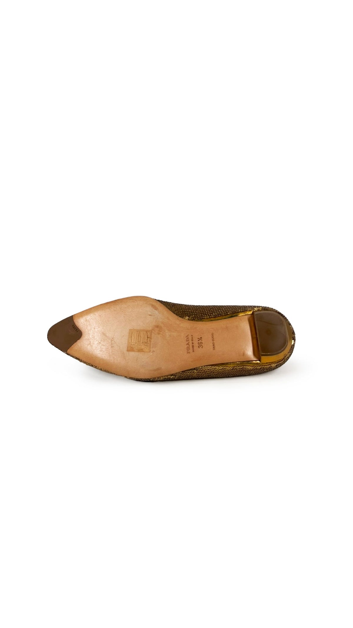 PRADA SEQUIN FLATS W/ FLOWERS  | Norma Kamali Women
