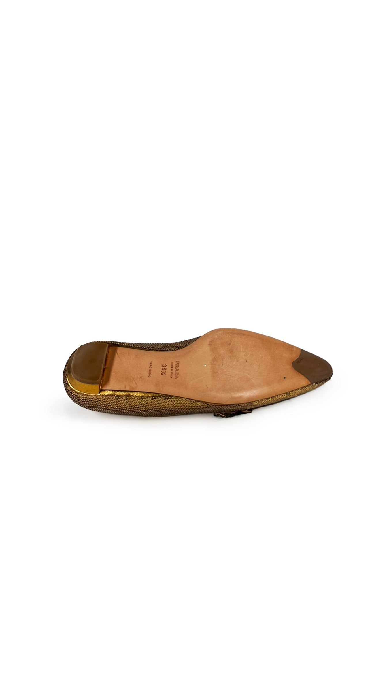 PRADA SEQUIN FLATS W/ FLOWERS  | Norma Kamali Women