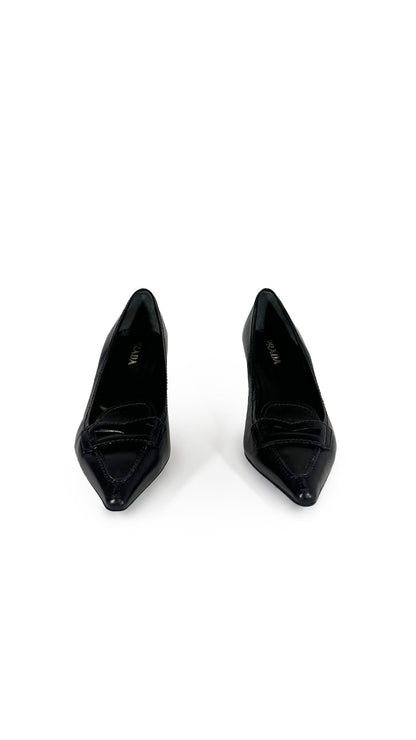PRADA LOAFER KITTEN HEEL  | Norma Kamali Women