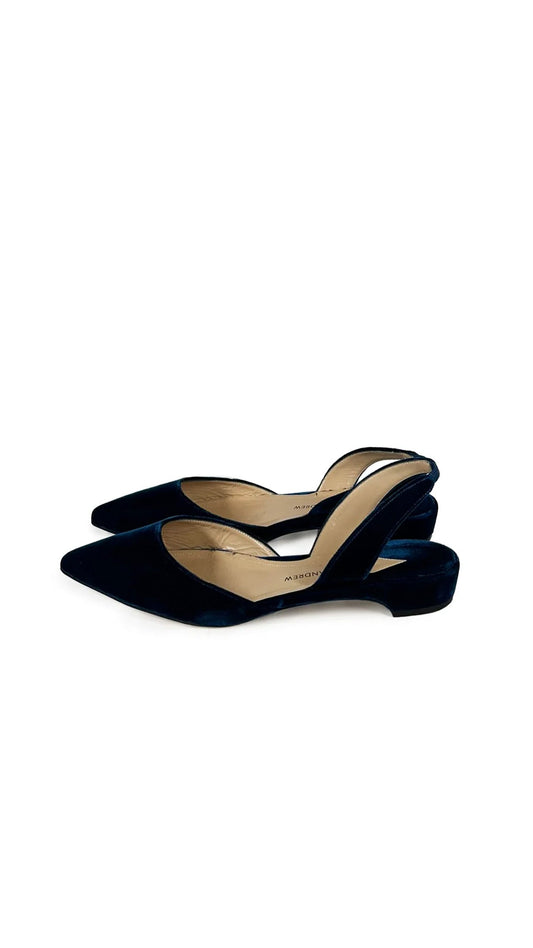 PAUL ANDREW SUEDE RHEA SLINGBACK FLATS  | Norma Kamali Women