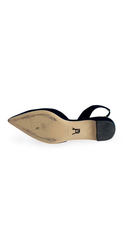 PAUL ANDREW SUEDE RHEA SLINGBACK FLATS  | Norma Kamali Women