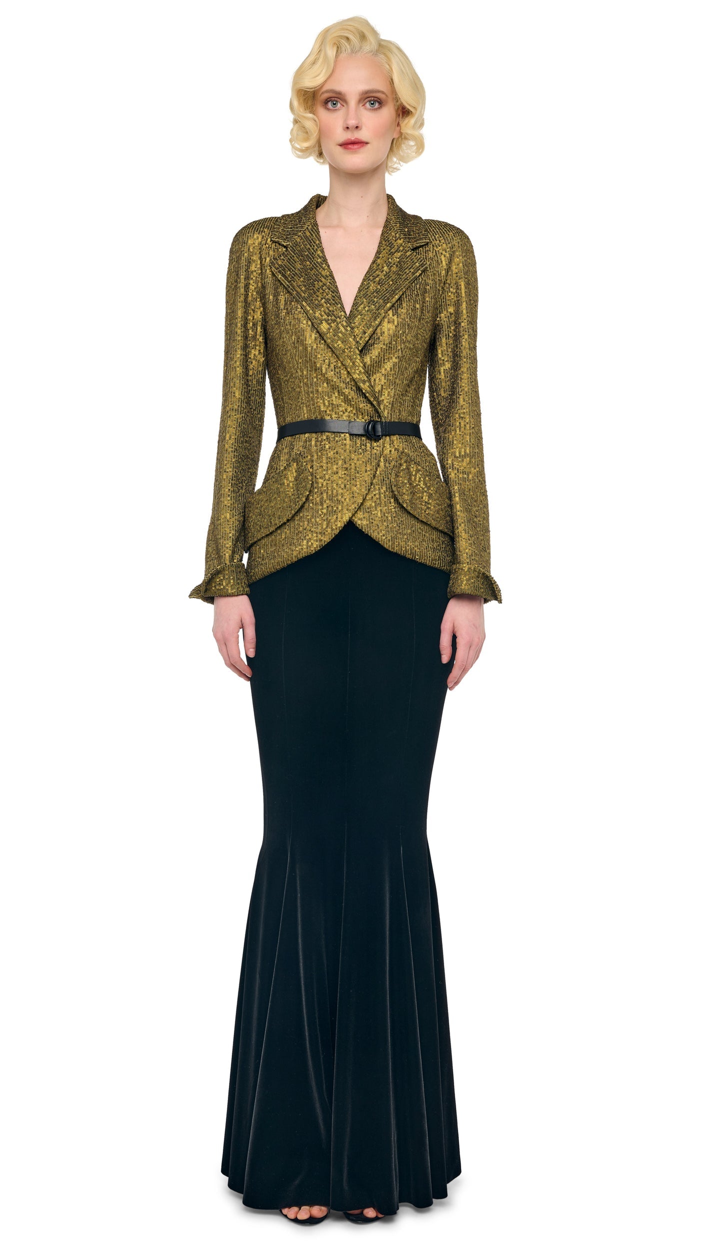 LONG FISHTAIL SKIRT Black | Norma Kamali Women