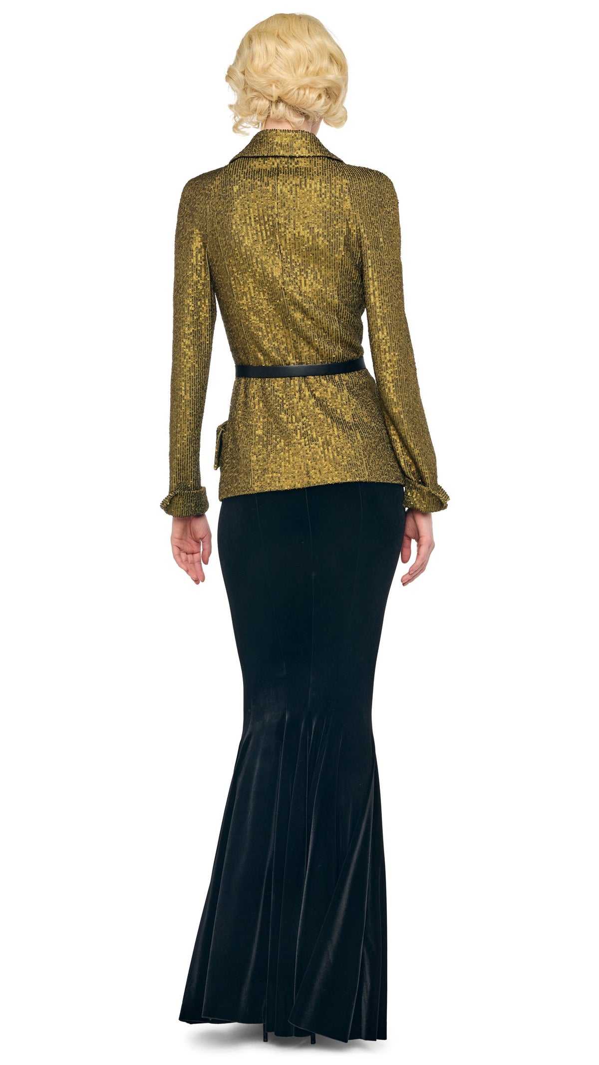 LONG FISHTAIL SKIRT Black | Norma Kamali Women
