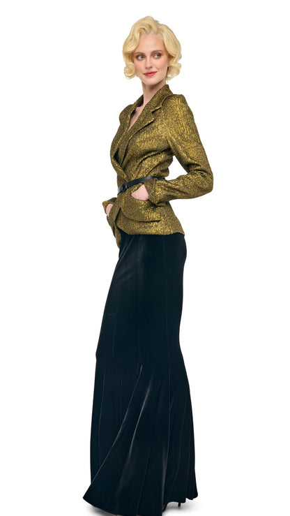 LONG FISHTAIL SKIRT Black | Norma Kamali Women