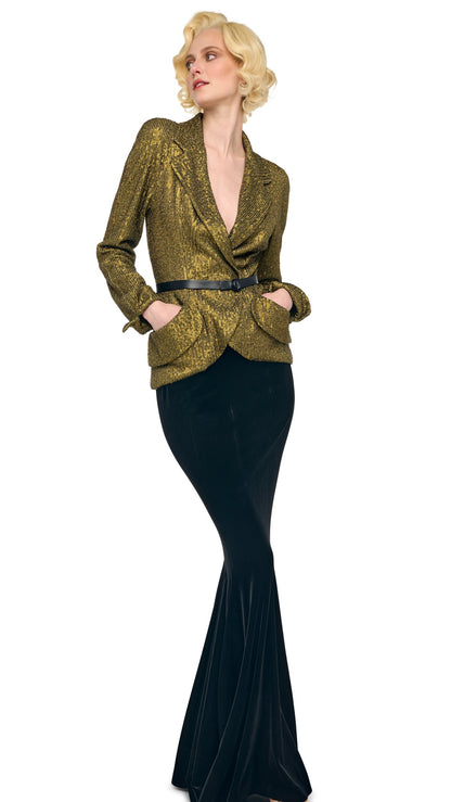 LONG FISHTAIL SKIRT Black | Norma Kamali Women