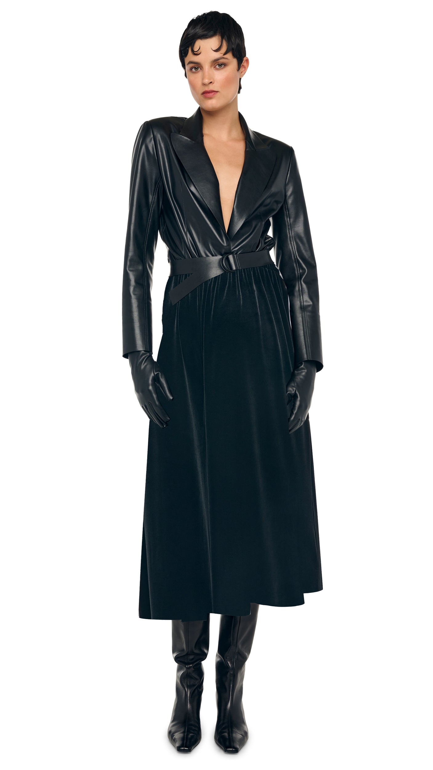 FLARED SKIRT TO MIDCALF Black | Norma Kamali Women