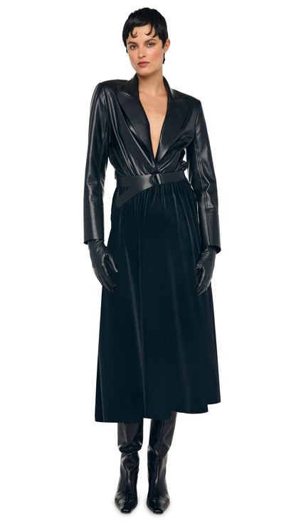 FLARED SKIRT TO MIDCALF Black | Norma Kamali Women