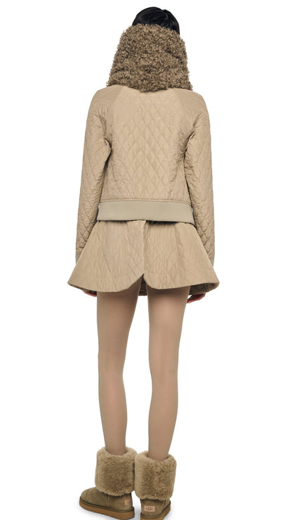 GRACE MINI SKIRT Elm | Norma Kamali Women
