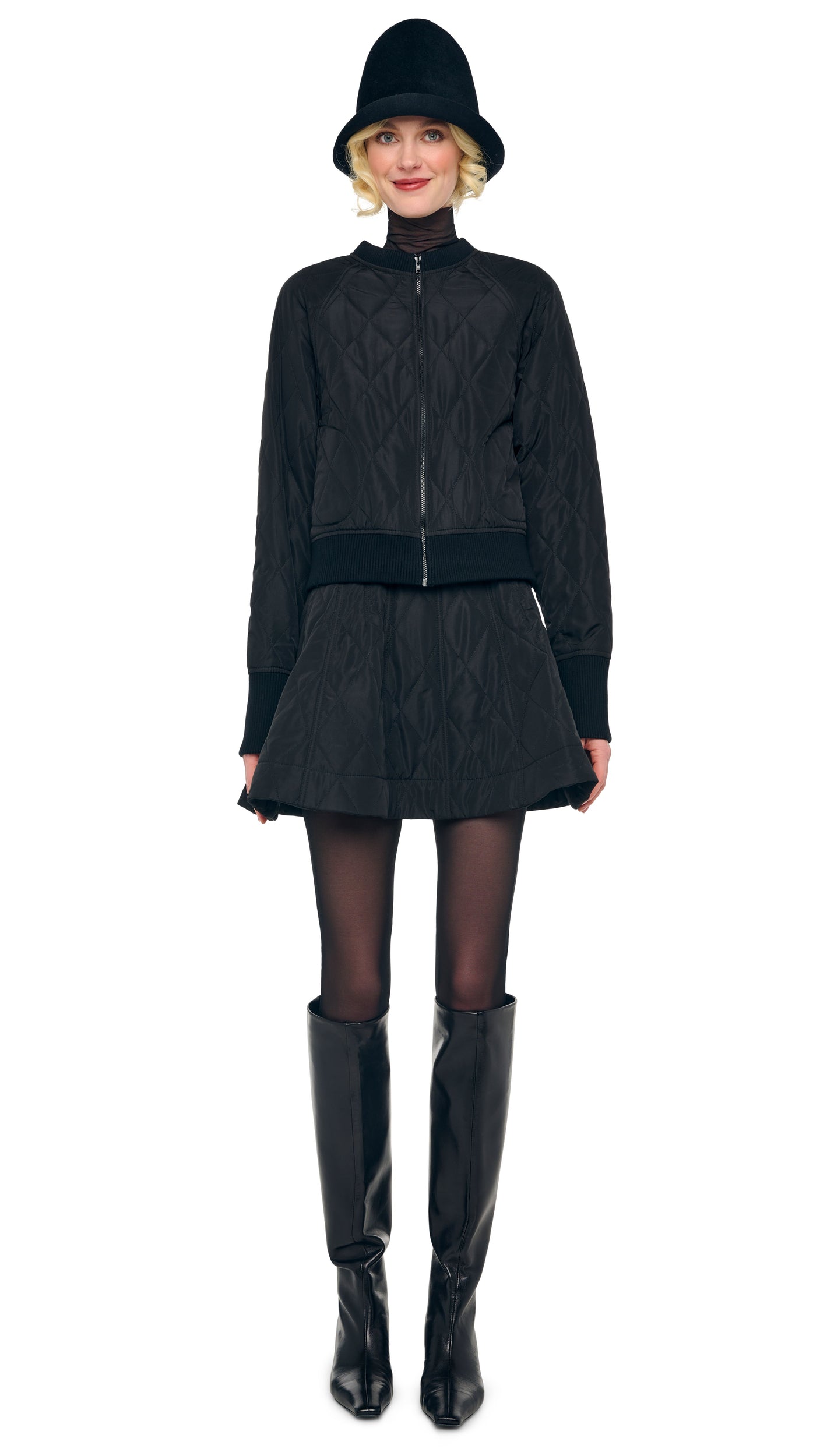 GRACE MINI SKIRT Black | Norma Kamali Women