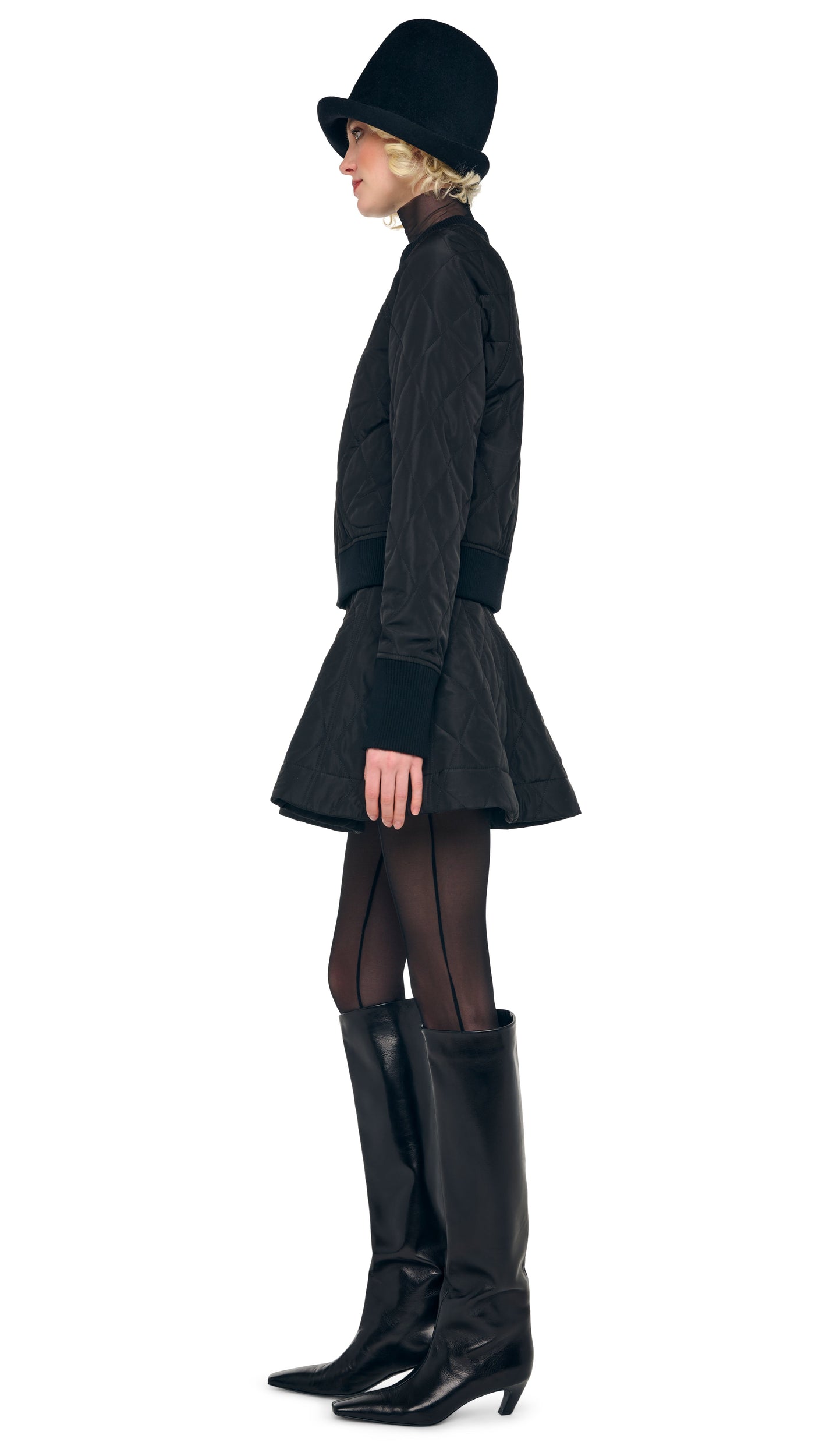 GRACE MINI SKIRT Black | Norma Kamali Women