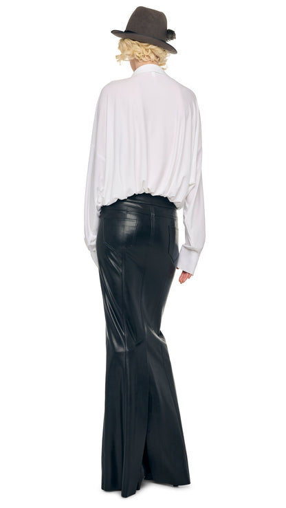 STRAIGHT JEAN SKIRT Black | Norma Kamali Women