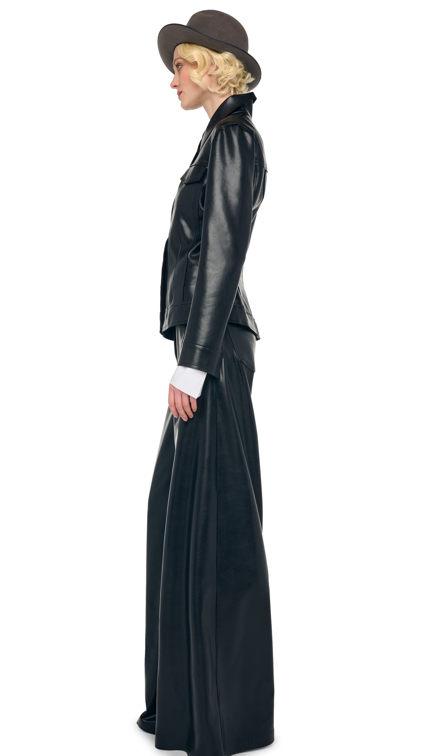 STRAIGHT JEAN SKIRT Black | Norma Kamali Women