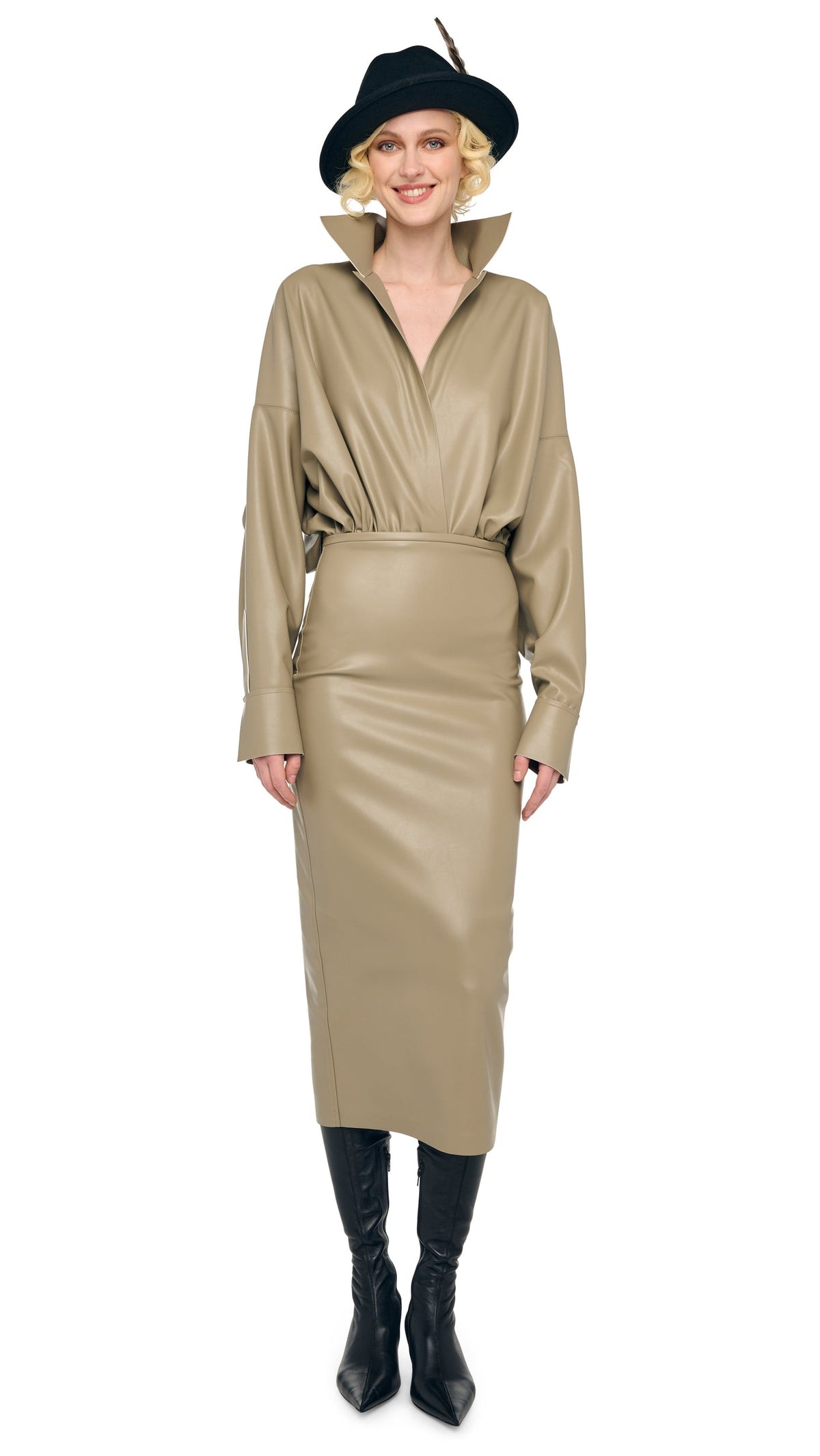 STRAIGHT SKIRT TO MIDCALF Elm | Norma Kamali Women