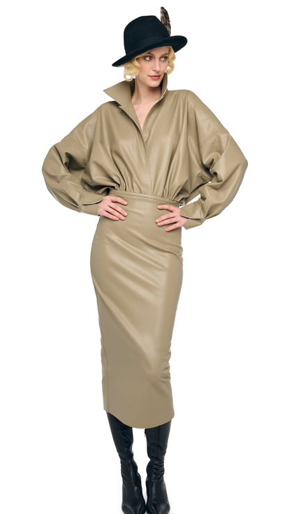 STRAIGHT SKIRT TO MIDCALF Elm | Norma Kamali Women