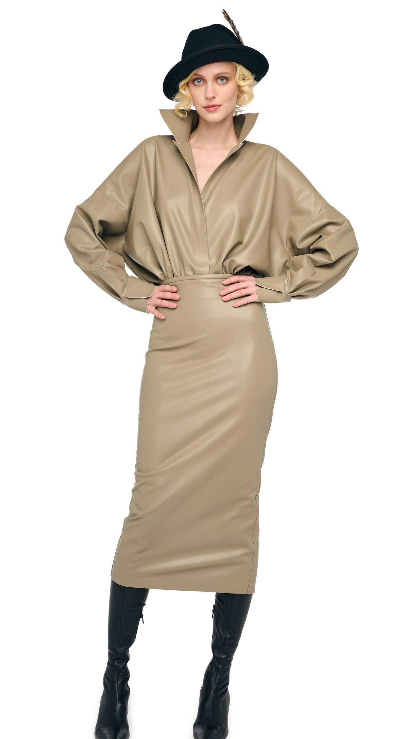STRAIGHT SKIRT TO MIDCALF Elm | Norma Kamali Women