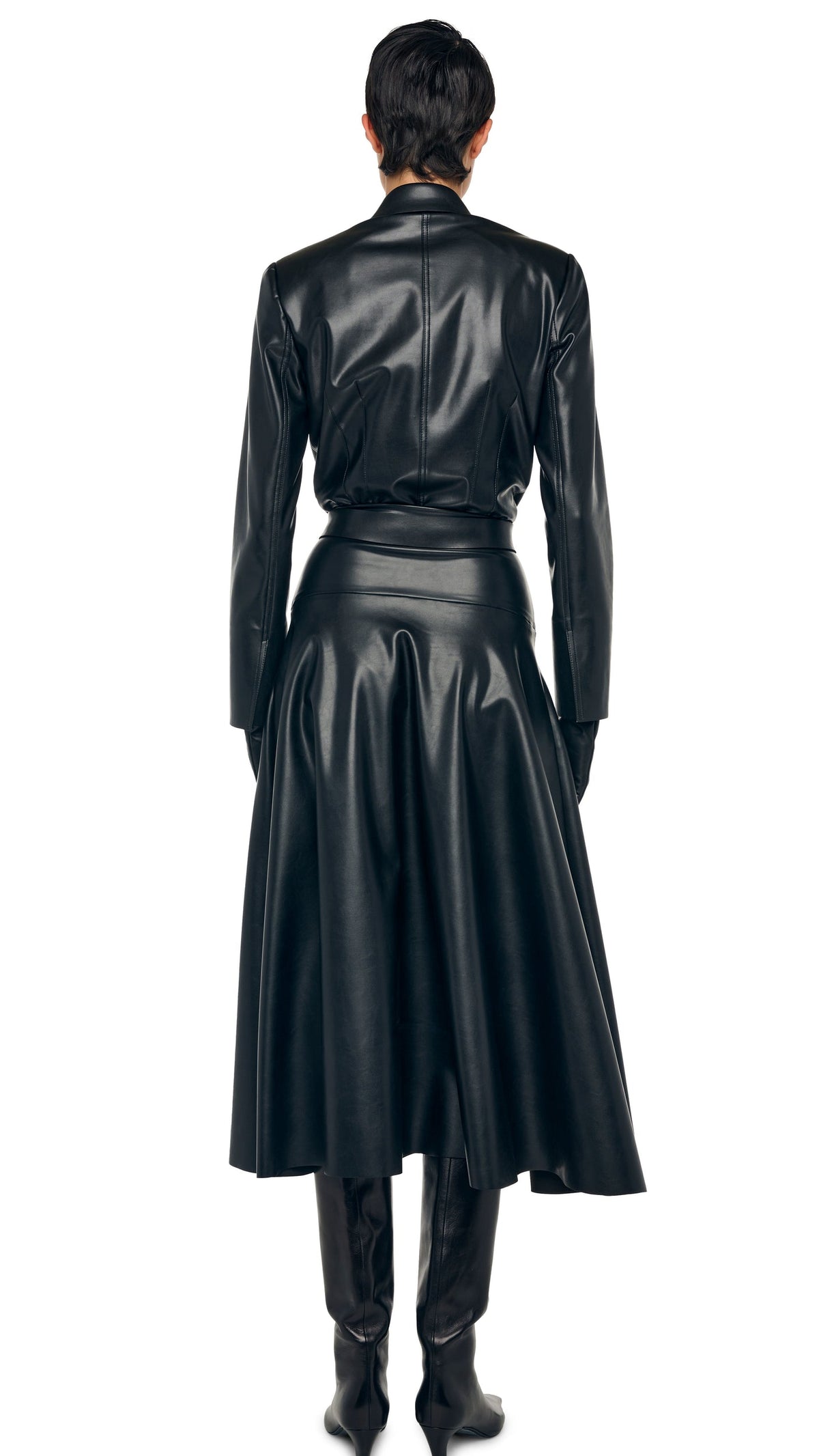 FLARED SKIRT TO MIDCALF Black | Norma Kamali Women