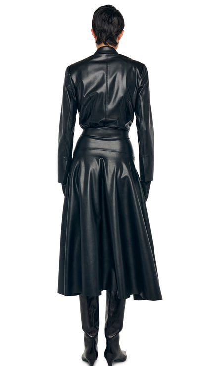 FLARED SKIRT TO MIDCALF Black | Norma Kamali Women