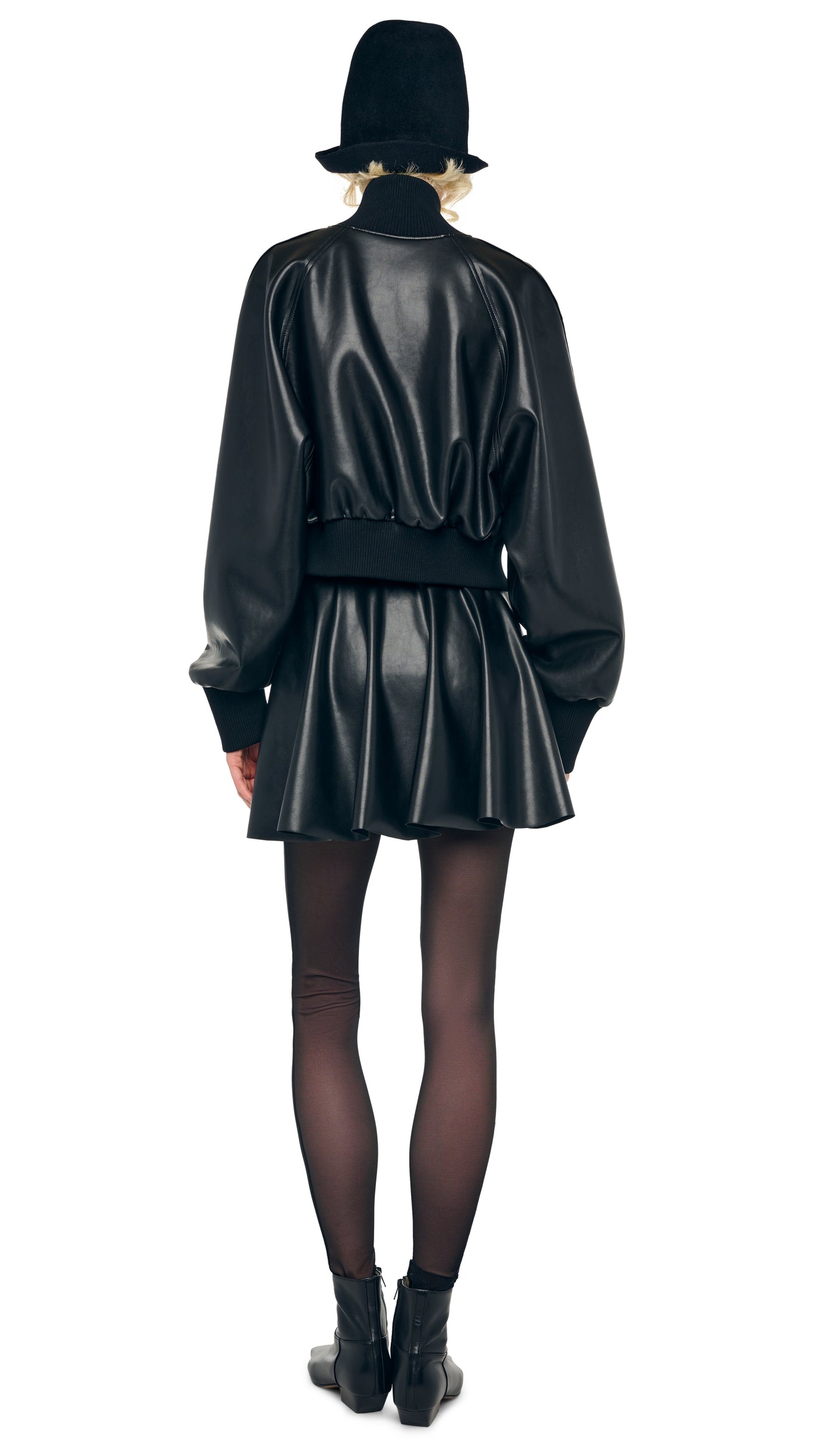 FLARED MINI SKIRT Black | Norma Kamali Women