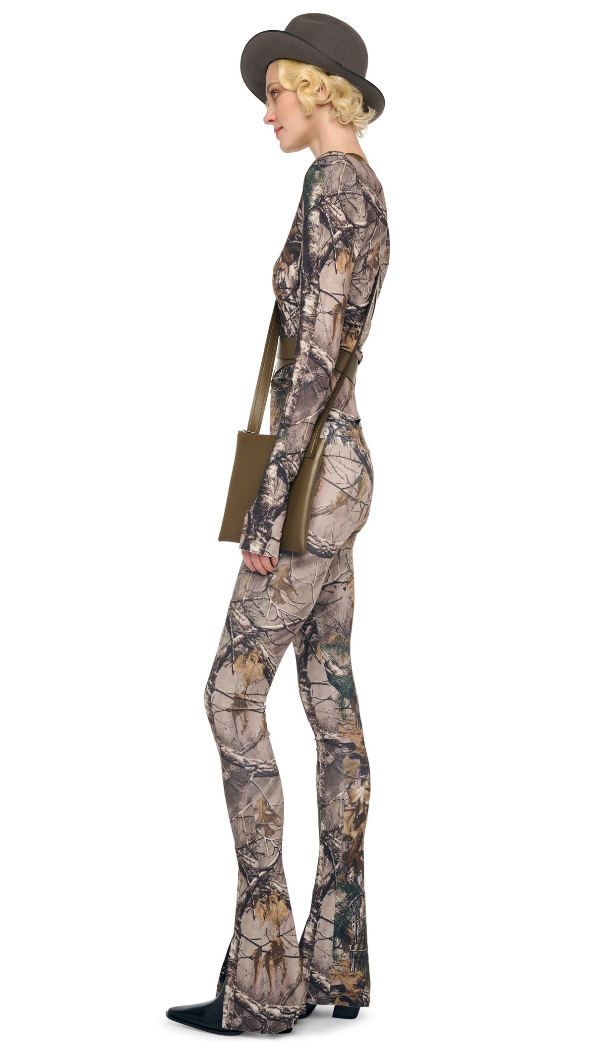 CROSSOVER SHOULDER BAG SMALL Bark | Norma Kamali Women