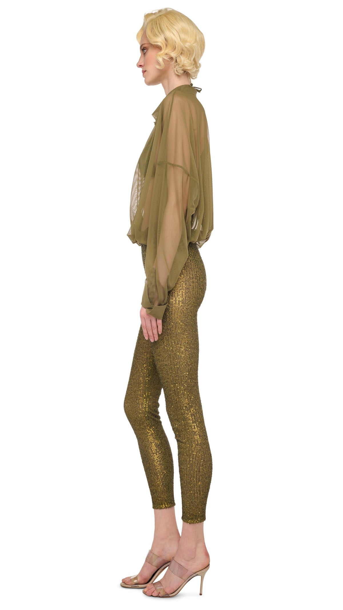 SUPER OS BF NK SHIRT BODYSUIT Mushroom | Norma Kamali Women