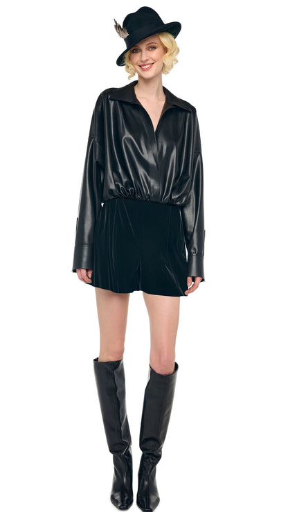 MENS PLEAT SHORT Black | Norma Kamali Women